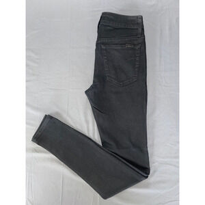 Joe's Jeans Mid-Rise Skinny Coated 5-Pocket Pants. Black, Women's Size 26. EUC!!